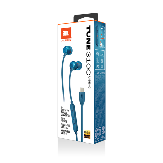 AUDIFONOS JBL TUNE 310C TIPO C AZUL