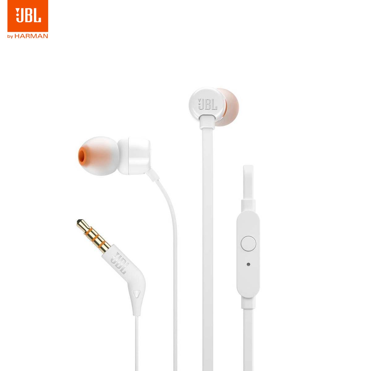AUDIFONOS JBL T110 BLANCO