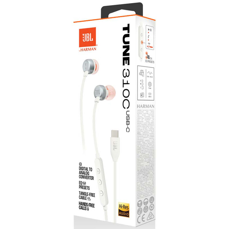 AUDIFONOS JBL TUNE 310C TIPO C BLANCO